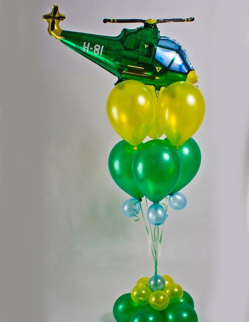 Вертолет из шаров