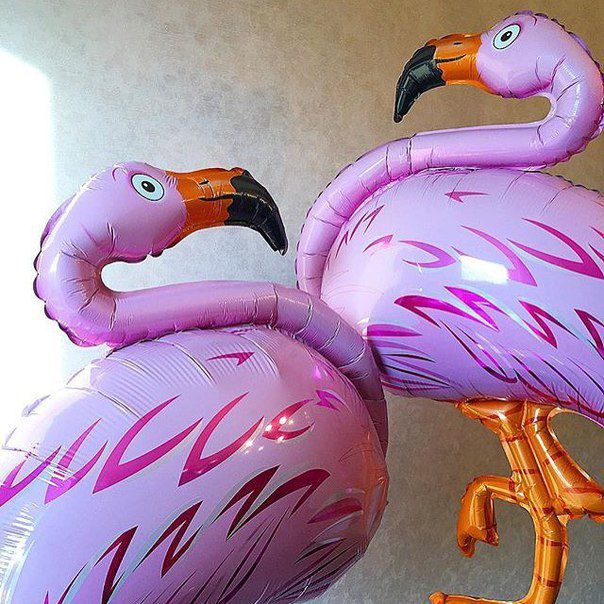 Фольгированный шар "фламинго"