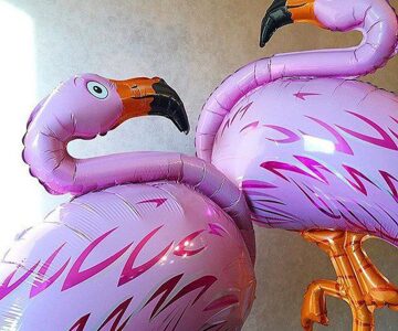 Фольгированный шар "фламинго"